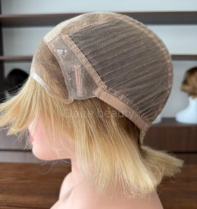 Perruque médicale <span class=keywords><strong>en</strong></span> cheveux naturels, entièrement nouée à la main, <span class=keywords><strong>avec</strong></span> dessus <span class=keywords><strong>en</strong></span> soie et dentelle frontale, pour patients atteints de cancer - Product Image 2