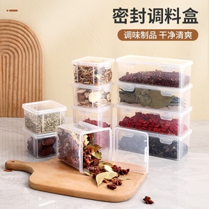 <b>Spice</b> <b>Storage</b> Box Set Flip Top Airtight Kitchen Container For Dried Herbs <b>Spices</b> - Product Image 5