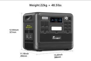 Fossibot Solar Generator <b>Battery</b> Emergency Solar Generator 2400w Portable Power Station Portable Power Station FOSSIBOT - Product Image 6