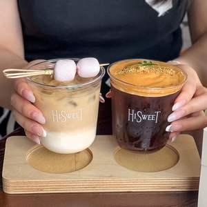 Gobelets en plastique PET jetables transparents de 10 à 24 oz pour boissons froides, café, fêtes, utilisation alimentaire, couvercles plats - Product Image 2