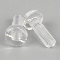 Vis à tête fraisée en polycarbonate PC M2 M3 M4 M5 M6 M8 M10, vis de machine en plastique