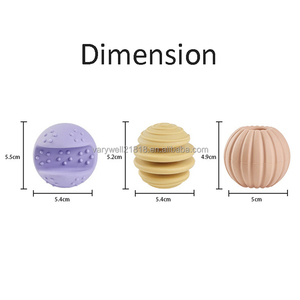 3pcs in One Bag Interactive Dog Balls New Pet Gifts Durable Dog Chew Toy for Agressive Chewers - Product Image 3