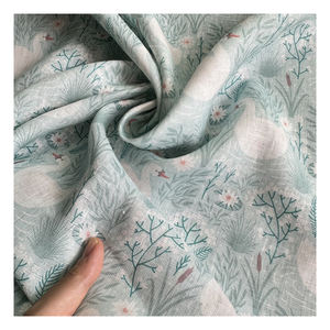 Tela <span class=keywords><strong>de</strong></span> <span class=keywords><strong>Lino</strong></span> Italiano con Diseño Clásico <span class=keywords><strong>de</strong></span> Cisne, Impresión Digital 100% <span class=keywords><strong>Lino</strong></span>, Venta al por Mayor <span class=keywords><strong>para</strong></span> Confección, Directo <span class=keywords><strong>de</strong></span> Fábrica - Product Image 4