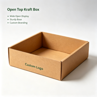 Boîte en papier kraft pour télescope à ouverture supérieure personnalisée, acceptant les commandes d'échantillons, base et couvercle recyclables, pour emballage de produits cadeaux et de vente au détail
