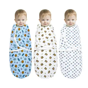 Gros Bébé Swaddle wrap 100% coton pour 0-6 Mois Réglable Nouveau-Né Enveloppement