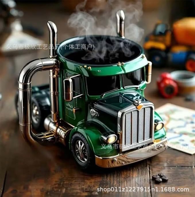 Tazza per camion verde