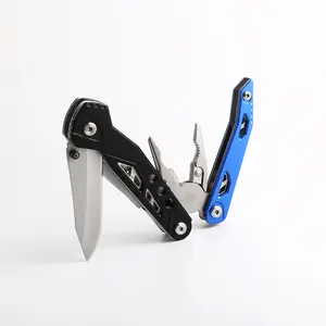 Veilige Vergrendeling Multi Tool Roestvrijstalen Tang Draad Stripper Met Mes Schroevendraaier Flesopener Zak Outdoor Tang