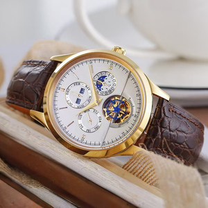 Regalos para Hombre, Reloj Automático con Cristal de Zafiro, Calendario Perpetuo, Fase Lunar, Día, Fecha, Mes y Año, con Gran Complicación y Tourbillon - Product Image 1