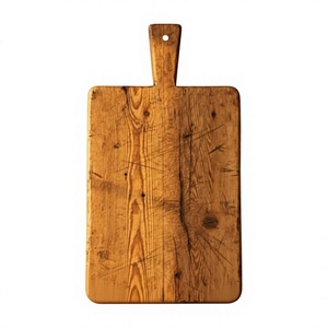 Planche à découper écologique avec poignée, légère, en bois, design et taille personnalisés, fabriquée à la main, qualité alimentaire - Product Image 1