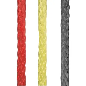 Synthetic HMPE Uhmwpe Rope Used in Winch Marine Towing and Slings 8-Strand 12-strand