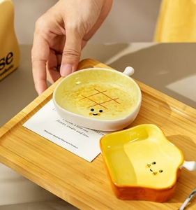 <span class=keywords><strong>Assiette</strong></span> en céramique mignonne en forme de pain, de qualité alimentaire, pour <span class=keywords><strong>la</strong></span> cuisine et les collations à <span class=keywords><strong>la</strong></span> maison - Product Image 4