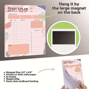 Bloc de Notas Personalizado con Hojas Sueltas para Listas de Tareas, Planificador Diario sin Líneas, Bloc de Notas y Listas de Verificación con Hojas Desprendibles - Product Image 3