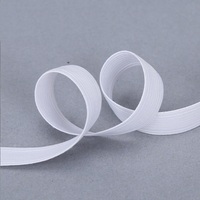 Bande élastique plate tressée en Stock, disponible en noir et blanc, 3mm, 4mm, 5mm, 6mm, 7mm, 8mm, 10mm, 12mm, 15mm, sandales tricotées