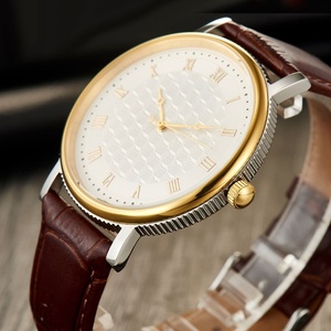 Orologi al quarzo di alta qualità con movimento CITIZEN, cinturino in vera pelle e fondello in acciaio inossidabile, per uomo, marca OEM. - Product Image 4