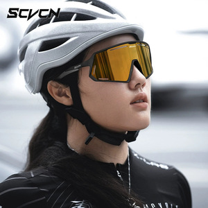 Lunettes de cyclisme Scvcn, lentille sphérique en polycarbonate, antidérapantes, pour femmes, sports de plein air - Product Image 1