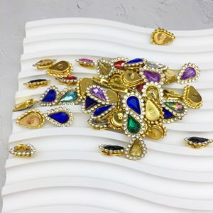 SINRONG alta calidad doble capa 6*10mm gota cristal Diy Moda Ropa Accesorios Rhine piedra garras - Product Image 4