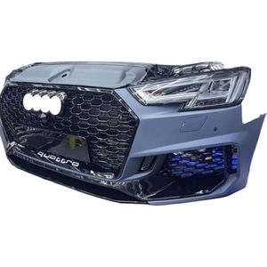 Kit de carrosserie en plastique ABS de haute qualité pour <span class=keywords><strong>Audi</strong></span> <span class=keywords><strong>RS4</strong></span> Easy Install RS Style Chrome Pare-chocs avant Sécurité arrière Barhead Light Upgrade - Product Image 5