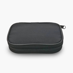 Blood Glucose Meter Storage Bag Black Fabric Zippered <b>Case</b> For Medical Devices Instrument Protection <b>Carry</b> <b>Case</b> - Product Image 2