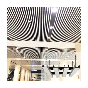 Faddish Và Đơn Giản Nhôm Vách Ngăn Tuyến Tính Trần Treo Kim Loại Trần Giả Cho Sảnh Khách Sạn - Product Image 2