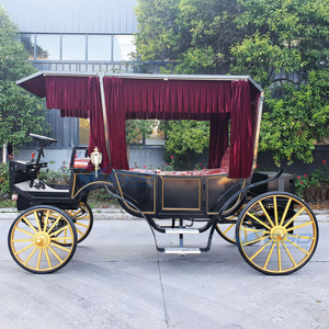 Nouvelle Conception 2025 – Carrosse de Mariage Personnalisé à Chevaux, Chariot de Tourisme, Carrosse Royal Électrique à Chevaux à Vendre - Product Image 5