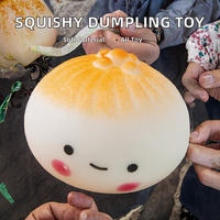 Jouets anti-stress personnalisés en TPR en forme de dumpling, vente en gros, best-seller, Mystery Dumpling 14+ Unisexe