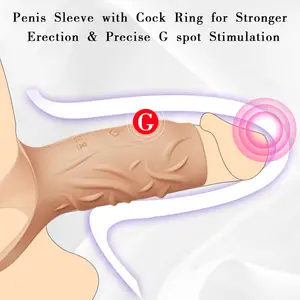 Neonadaları seks oyuncak çift zevk Penis halkası vibratör testisler G Spot stimülasyon titreşimli Penis kollu horoz halka erkekler için