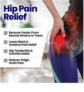 Penjepit pinggul kompresi Paha lengan Hamstring & selangkangan dukungan bungkus untuk Hip pereda nyeri otot Quad Sciatica - Product Image 6