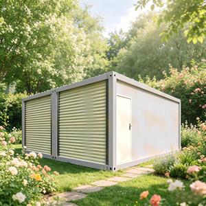 Maison mobile modulaire à assemblage rapide, maison conteneur en acier à panneaux sandwich respirants, bâtiment de bureau extensible, <span class=keywords><strong>garage</strong></span> extérieur - Product Image 1