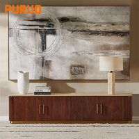 Meuble TV et table basse en bois pour salon moderne de luxe, idéal pour petits appartements, utilisation légère sur pied