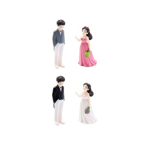 PVC Micro Landscape Creative New Wedding Couple <b>Dolls</b> Dollhouse DIY Decorations Accessories Mini <b>Car</b> Desktop Small Ornaments - Product Image 4