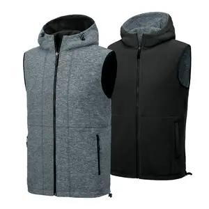 Men's Lightweight Reversible Fleece Hood Vest
