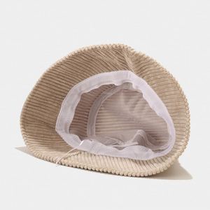 Wholesale High Quality Fashion Fishing Hat Blank Plain Basin <b>Caps</b> <b>Winter</b> Corduroy Bucket Hat - Product Image 5