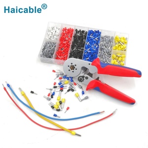 हाथ <span class=keywords><strong>Crimping</strong></span> उपकरण सेट षट्भुज KIT-1200E तार Crimper Plier टर्मिनल लग्स किट - Product Image 3