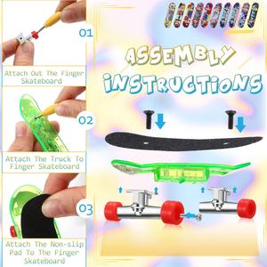 LED 18 pièces <span class=keywords><strong>finger</strong></span> <span class=keywords><strong>skate</strong></span> rampa, vente en gros <span class=keywords><strong>finger</strong></span> skateboard gris 26mm, jouet <span class=keywords><strong>finger</strong></span> skateboard <span class=keywords><strong>avec</strong></span> <span class=keywords><strong>rampe</strong></span> - Product Image 2