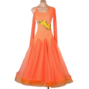 Vestido de Baile de Salón para Mujer MQ402, Sexy, Manga Larga, para Vals, <span class=keywords><strong>Tango</strong></span>, Competencia y Actuación - Product Image 2