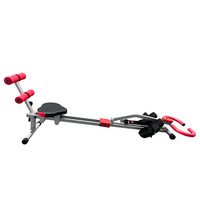 Máquina de Remo Multifuncional BESTGYM de Alta Calidad, 12 Niveles de Resistencia, Construcción de Acero para Ejercicios de Desarrollo Muscular, Uso Doméstico