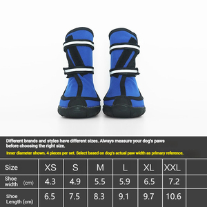 Chaussures <span class=keywords><strong>pour</strong></span> <span class=keywords><strong>chien</strong></span> ONESTEP confortables, classiques, imprimées, douces, respirantes, anti-chute, avec double sangle réfléchissante, semelle hydrofuge en polyester - Product Image 2