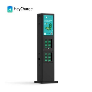 Kiosque de charge de vente chaude avec <span class=keywords><strong>LED</strong></span> Digital Signage POS Card Reader Location Powerbank Station Holder Option pour téléphones portables - Product Image 1