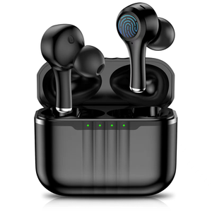 J7 V5.2 Earbud TWS nirkabel <span class=keywords><strong>Bluetooth</strong></span>, Earphone panggilan olahraga Game tahan air Stereo HiFi dengan peredam bising ENC + ANC - Product Image 1