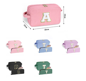 <span class=keywords><strong>Pochette</strong></span> de voyage cosmétique en tissu de serviette avec fermeture éclair, logo personnalisé, adorable, pour adolescentes, cadeau d'anniversaire, pliable - Product Image 6