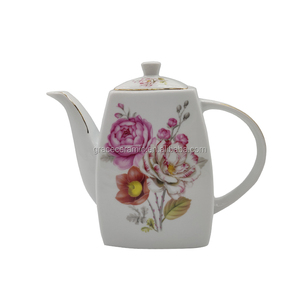 Service à thé de Style européen, 17 pièces, Vintage, en porcelaine, peinte à la main, forme carrée, <span class=keywords><strong>Royal</strong></span> - Product Image 5