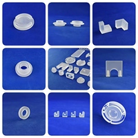 Disque à bride en silice fondue dépoli mat à étages, en quartz de précision sur mesure pour optique laser de laboratoire