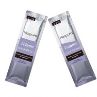 Krim Kondisioner Rambut Keratin Naspura 10ml Sachet Ukuran Perjalanan, Melembutkan & Menghidrasi, Perawatan Rambut untuk Hotel