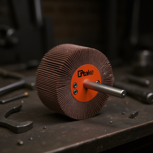 Roue à lamelles abrasives en corindon Ttake 30x20 mm, tige de 6 mm pour le meulage - Product Image 3
