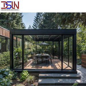 Véranda moderne facile à installer, personnalisable, en verre trempé, ignifuge, isolante, proche de la nature, excellent rapport qualité-prix, utilisable toute l'année - Product Image 5
