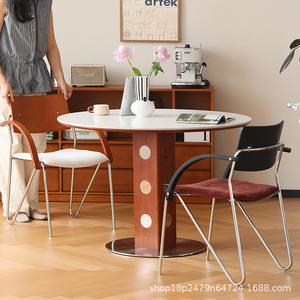 Dining Chair Bauhaus Style Solid Wood With <b>Backrest</b> And Armrests For Home Dining Room - Product Image 1