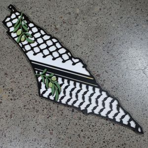 PAFU Palestina Mapa Jerusalén Recuerdo Bandera Palestina Arte de pared - Product Image 3