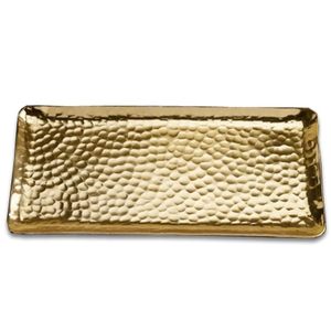 Meilleure Vente Plateau En Aluminium Martelé Or Pour Salon Restaurant en Prix De Gros De l'Inde - Product Image 1