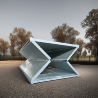 Chine 20 pieds maisons mobiles afrique du sud installation rapide bureau portable design industriel maison en conteneur pliant
