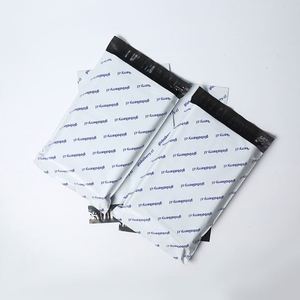 Sacs d'expédition en polyéthylène imperméables autocollants pour le commerce, logo personnalisé, sacs de courrier en polyéthylène blanc pour l'express - Product Image 4